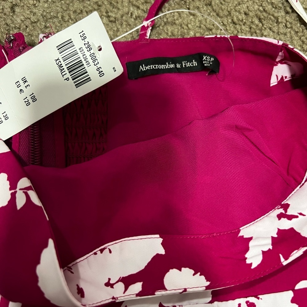 Abercrombie & Fitch Pink and White Floral Dress - Picture 3 of 9